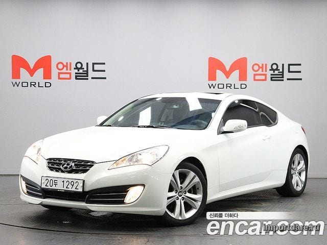 HYUNDAI GENESIS COUPE 2011 — 136 912 км, белый, Корея — под ключ — фото 1