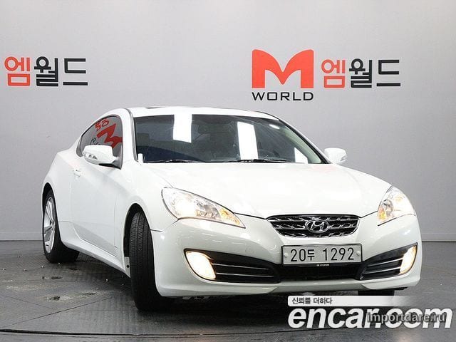 HYUNDAI GENESIS COUPE 2011 — 136 912 км, белый, Корея — под ключ — фото 2