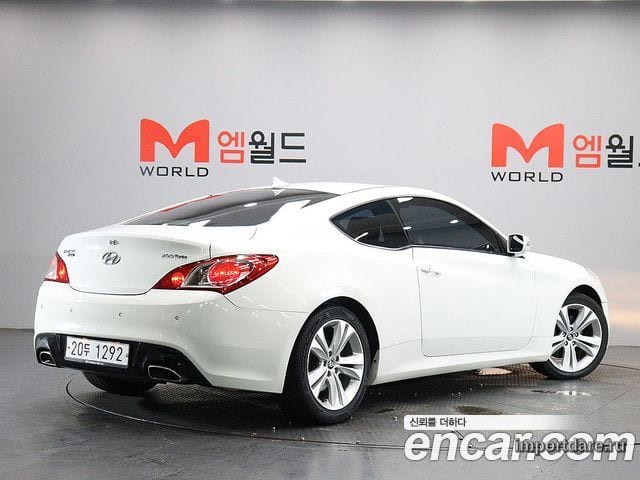 HYUNDAI GENESIS COUPE 2011 — 136 912 км, белый, Корея — под ключ — фото 3