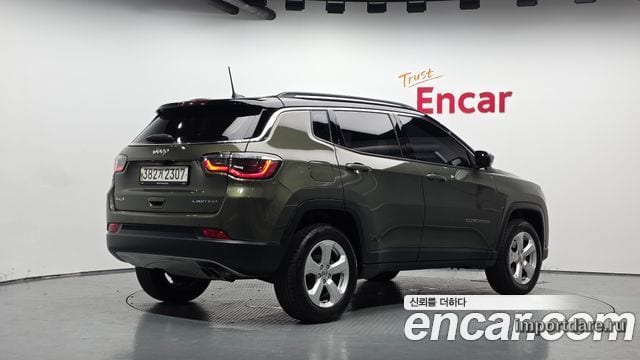 JEEP COMPASS 2019 — 104 450 км, зелёный, Корея — под ключ — фото 1
