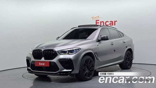 BMW X6M 2021 — 107 647 км, серебристо-серый, Корея — под ключ — фото 1