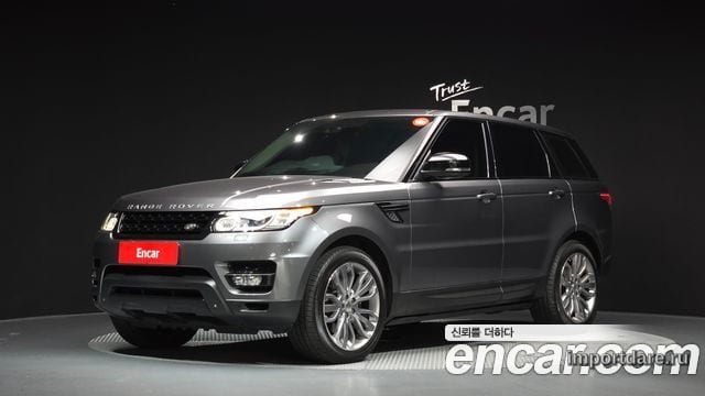 LAND ROVER RANGE ROVER SPORT 2014 — 140 533 км, серый, Корея — под ключ — фото 1