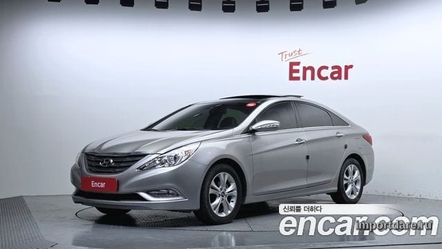 HYUNDAI SONATA 2010 — 132 756 км, серебристо-серый, Корея — под ключ — фото 1