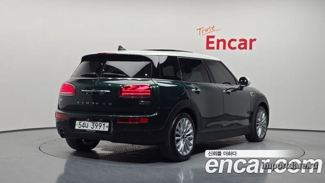 MINI COOPER CLUBMAN 2019 — 134 623 км, тёмно-зелёный, Корея — под ключ — фото 1