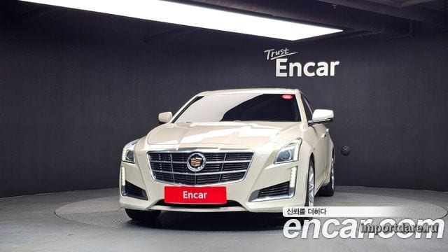 CADILLAC CTS 2014 — 166 646 км, белый-перламутр, Корея — под ключ — фото 3