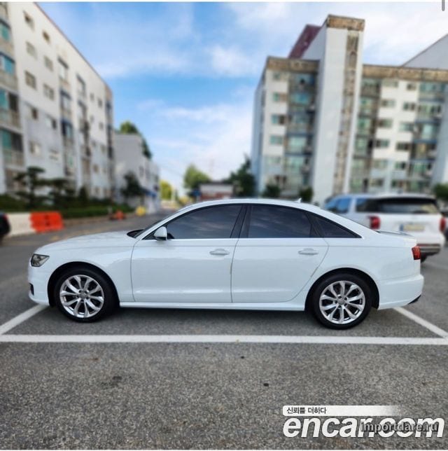 AUDI A6 2016 — 169 000 км, белый, Корея — под ключ — фото 1
