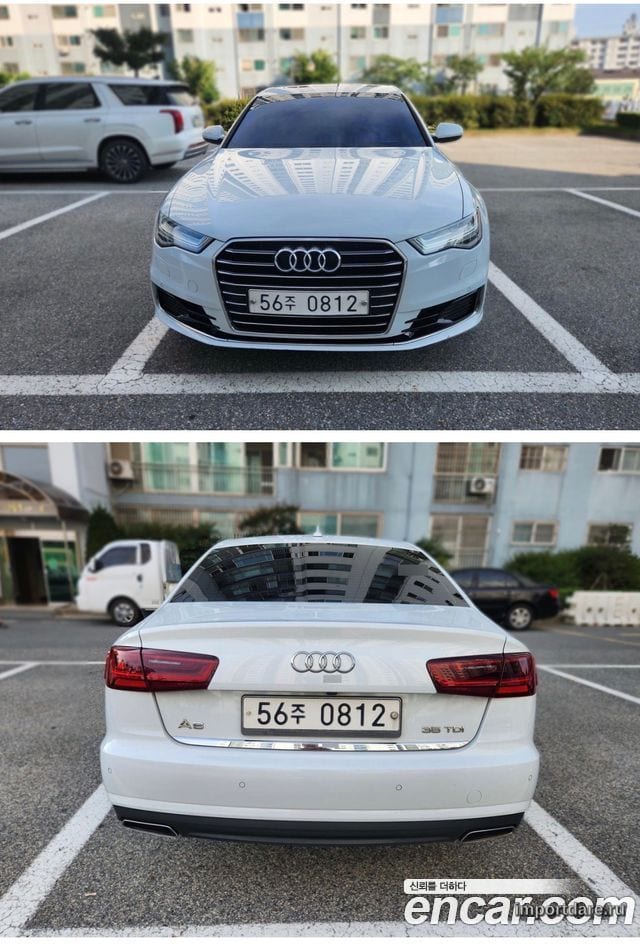 AUDI A6 2016 — 169 000 км, белый, Корея — под ключ — фото 4