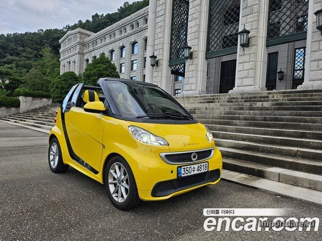 SMART FORTWO CABRIO 2014 — 75 085 км, жёлтый, Корея — под ключ — фото 1