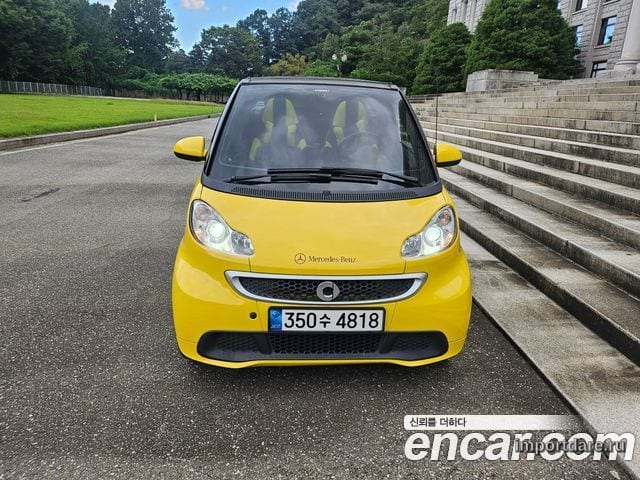 SMART FORTWO CABRIO 2014 — 75 085 км, жёлтый, Корея — под ключ — фото 3