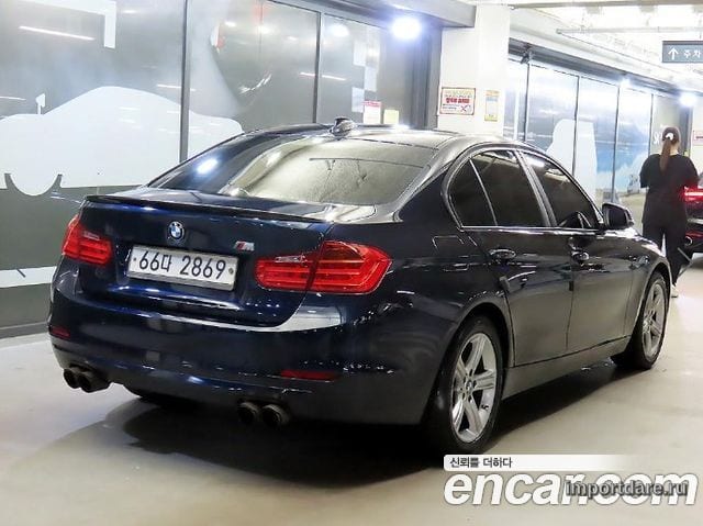 BMW 3 SERIES 2014 — 165 148 км, синий, Корея — под ключ — фото 4