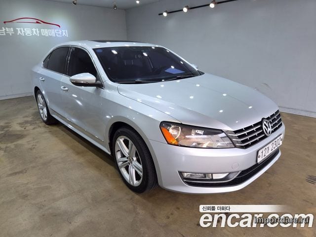 VOLKSWAGEN PASSAT 2014 — 258 698 км, серебристый, Корея — под ключ — фото 3
