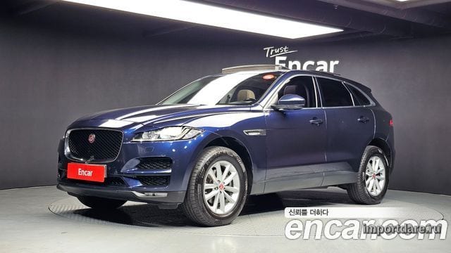 JAGUAR F-PACE 2018 — 169 611 км, синий, Корея — под ключ — фото 1