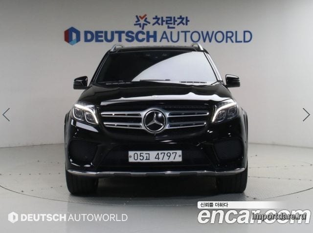 MERCEDES-BENZ GLS-CLASS X166 2017 — 228 881 км, чёрный, Корея — под ключ — фото 3