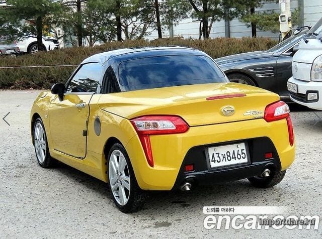 DAIHATSU COPEN 2015 — 103 333 км, жёлтый, Корея — под ключ — фото 3