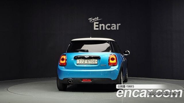 MINI COOPER 2017 — 86 825 км, синий, Корея — под ключ — фото 4