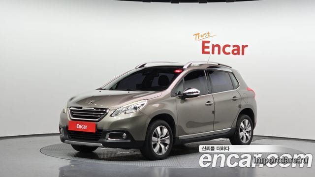 PEUGEOT 2008 2016 — 57 472 км, светло-золотистый, Корея — под ключ — фото 1