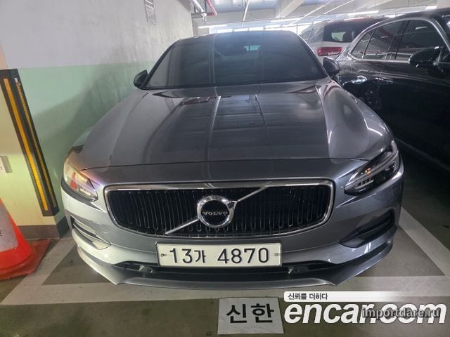 VOLVO S90 2018 — 149 023 км, серебристо-серый, Корея — под ключ — фото 1