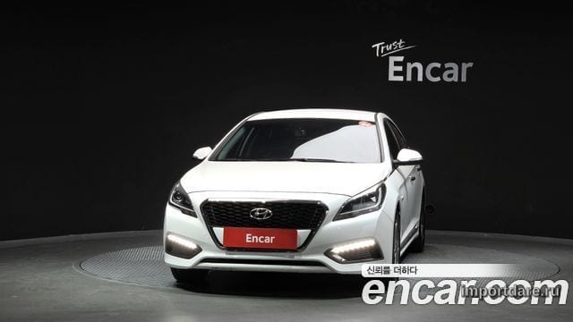 HYUNDAI SONATA HYBRID 2017 — 205 196 км, белый, Корея — под ключ — фото 3