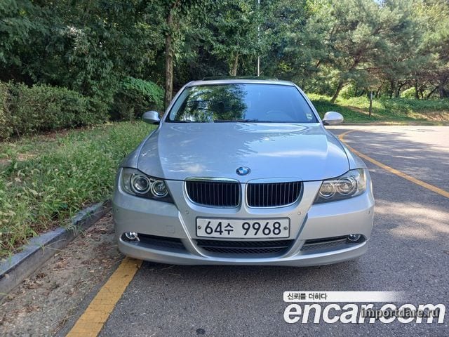 BMW 3 SERIES 2008 — 32 047 км, серебристо-серый, Корея — под ключ — фото 2