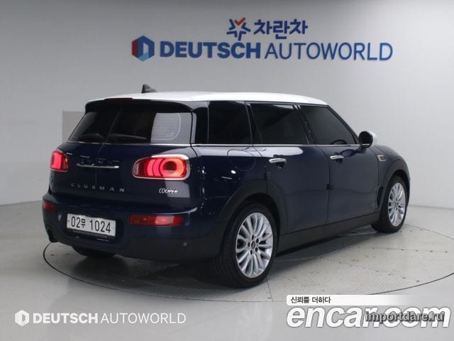 MINI COOPER CLUBMAN 2018 — 130 700 км, синий, Корея — под ключ — фото 2