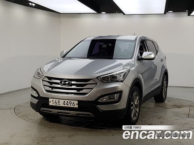 HYUNDAI SANTA FE 2013 — 184 000 км, серебристый, Корея — под ключ — фото 1