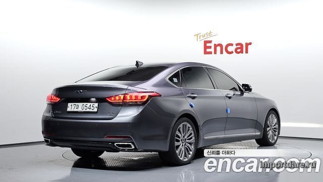 HYUNDAI GENESIS DH 2016 — 103 337 км, серебристо-серый, Корея — под ключ — фото 2