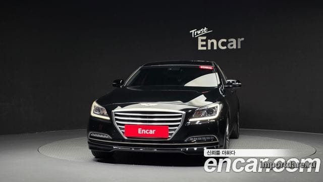 HYUNDAI GENESIS DH 2015 — 175 266 км, чёрный, Корея — под ключ — фото 3