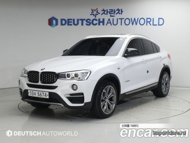 BMW X4 2015 — 163 134 км, белый-перламутр, Корея — под ключ — фото 1