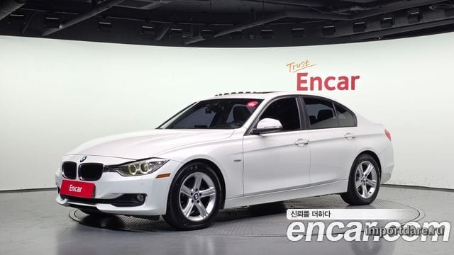 BMW 3 SERIES 2014 — 149 670 км, белый, Корея — под ключ — фото 1