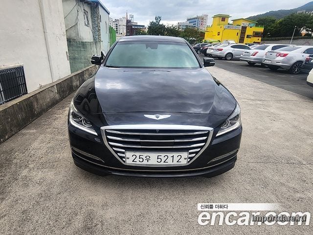 HYUNDAI GENESIS DH 2014 — 142 943 км, чёрный, Корея — под ключ — фото 2