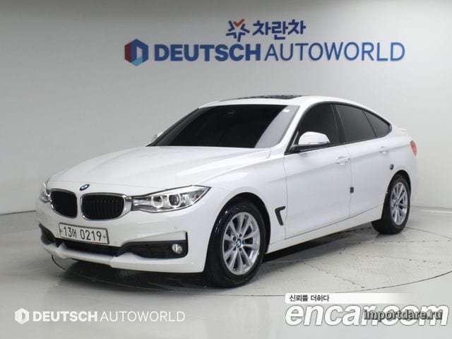 BMW 3 SERIES GT 2016 — 76 794 км, белый-перламутр, Корея — под ключ — фото 1