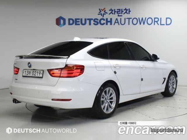 BMW 3 SERIES GT 2016 — 76 794 км, белый-перламутр, Корея — под ключ — фото 2
