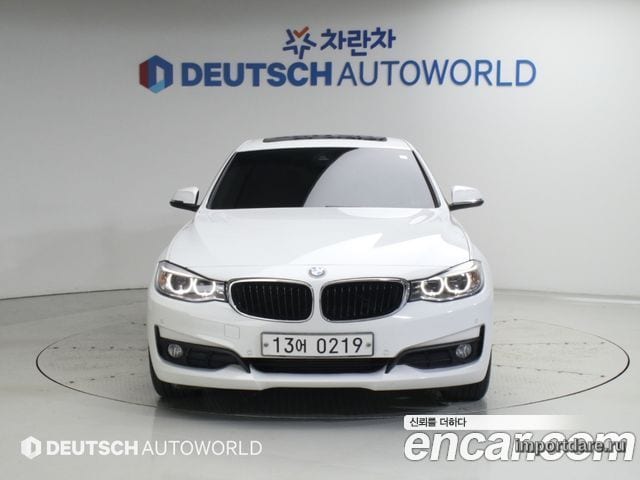 BMW 3 SERIES GT 2016 — 76 794 км, белый-перламутр, Корея — под ключ — фото 3