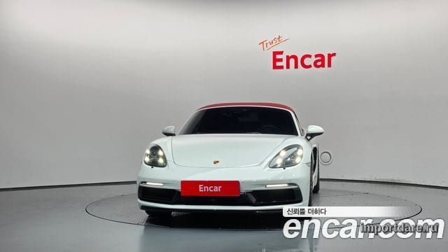 PORSCHE 718 BOXSTER 2018 — 67 383 км, белый, Корея — под ключ — фото 3