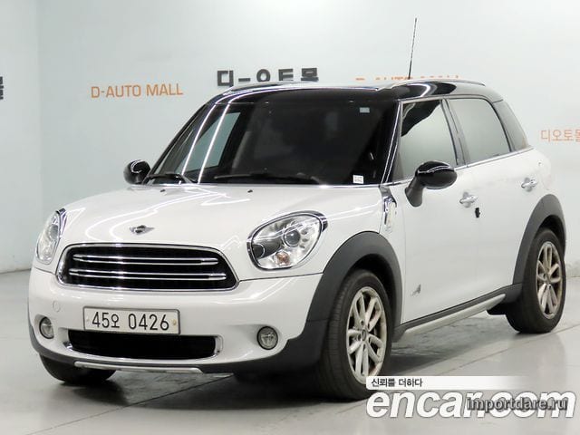 MINI COOPER D COUNTRYMAN 2016 — 140 000 км, белый, Корея — под ключ — фото 1