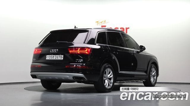 AUDI Q7 2019 — 118 909 км, чёрный, Корея — под ключ — фото 2