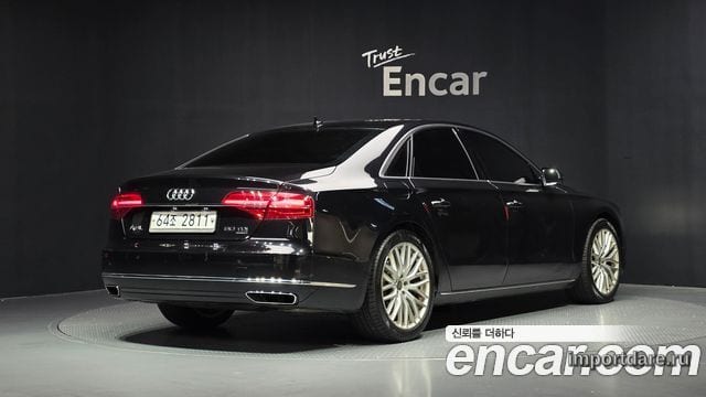 AUDI A8 2015 — 248 129 км, чёрный, Корея — под ключ — фото 2