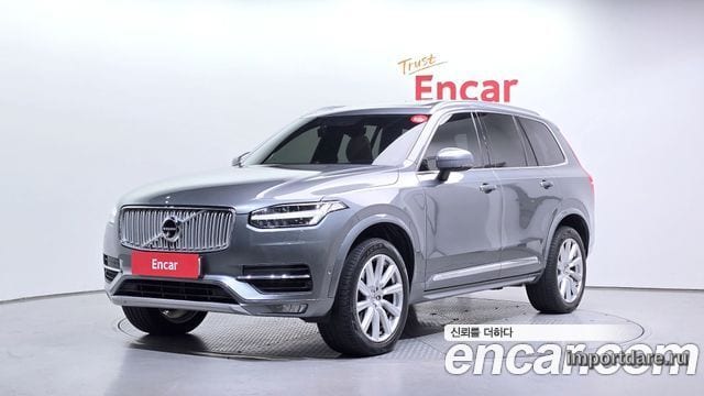 VOLVO XC90 2017 — 170 811 км, серебристо-серый, Корея — под ключ — фото 1