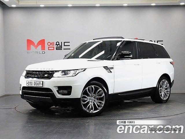 LAND ROVER RANGE ROVER SPORT 2016 — 222 280 км, белый, Корея — под ключ — фото 1