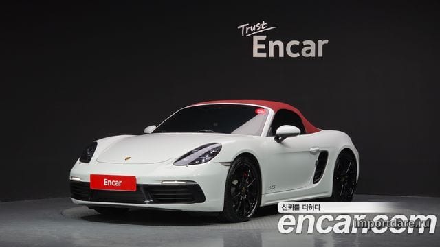PORSCHE 718 BOXSTER 2017 — 91 550 км, белый, Корея — под ключ — фото 1