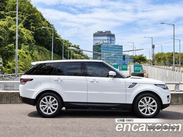 LAND ROVER RANGE ROVER SPORT 2015 — 120 000 км, белый, Корея — под ключ — фото 2
