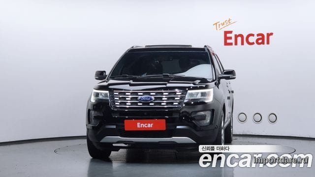 FORD EXPLORER 2016 — 213 455 км, чёрный, Корея — под ключ — фото 3