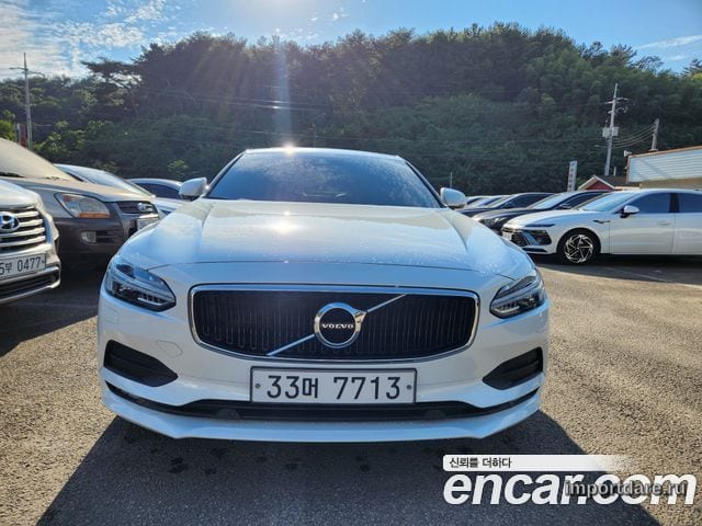 VOLVO S90 2018 — 177 000 км, белый, Корея — под ключ — фото 1
