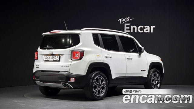 JEEP RENEGADE 2017 — 129 493 км, белый, Корея — под ключ — фото 1