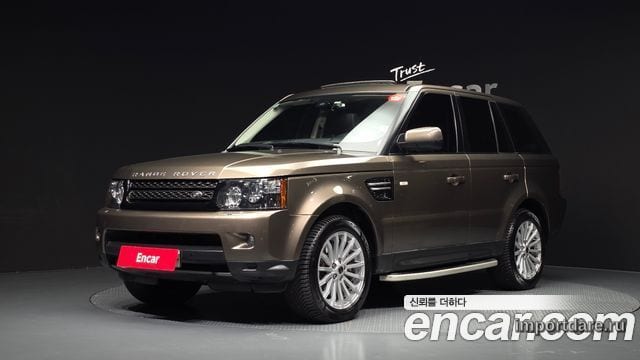 LAND ROVER RANGE ROVER SPORT 2012 — 120 749 км, золотистый, Корея — под ключ — фото 1