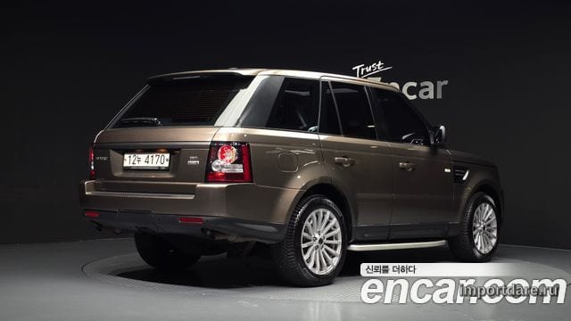 LAND ROVER RANGE ROVER SPORT 2012 — 120 749 км, золотистый, Корея — под ключ — фото 2
