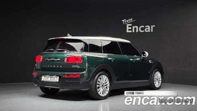 MINI COOPER D CLUBMAN 2019 — 109 431 км, зелёный, Корея — под ключ — фото 2