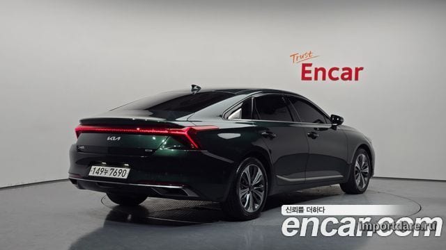 KIA K8 HYBRID 2022 — 151 377 км, тёмно-зелёный, Корея — под ключ — фото 2