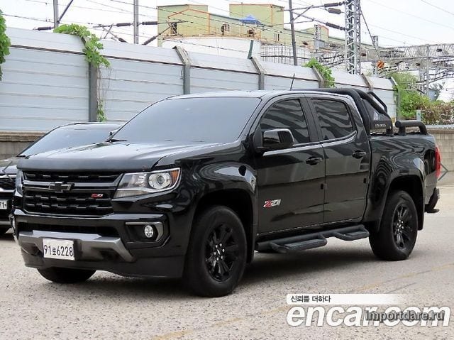 CHEVROLET REAL NEW COLORADO 2022 — 266 380 км, чёрный, Корея — под ключ — фото 2