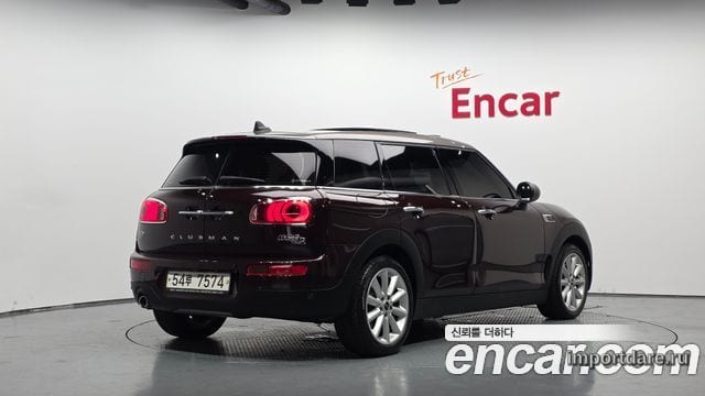 MINI COOPER D CLUBMAN 2019 — 126 734 км, бордовый, Корея — под ключ — фото 1